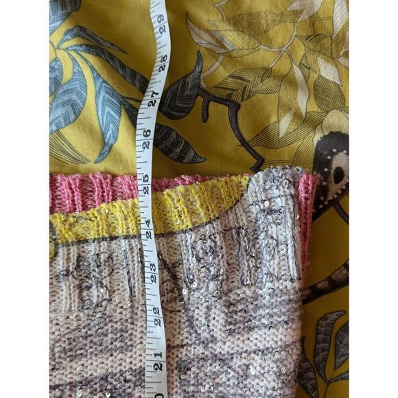 Disney Mickey Mouse crochet sequin sz s crew neck sweater - Picture 4 of 5